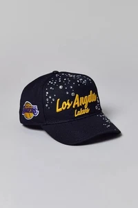 Gorra Los Angeles Lakers Bedazzled Rhinestones Pro Estándar Snapback Nueva con Etiquetas - Imagen 1 de 10