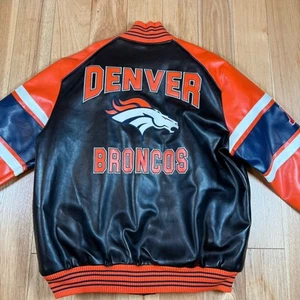 Vintage Denver Broncos Jacke Official NFL Team G lll Kunstleder Herren XXL Neu mit Etikett - Bild 1 von 13