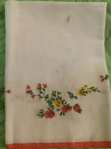 Vintage Damen Taschentuch Blumen 🌹 Print Baumwolle - Bild 1 von 3