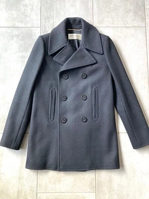 Saint Laurent Black Peacoat Women's 36 Slim Fit Classic Coat - Image 1 of 4