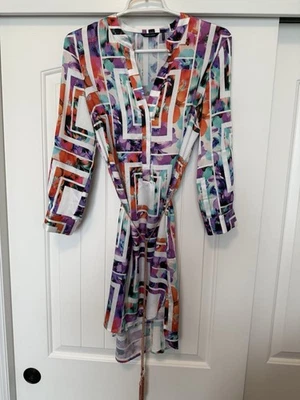 Bebe Multicolored Shirt Dress - Image 1 of 4