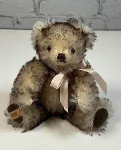 Merrythought Tipped Mohair Teddy Bear Ironbridge Shrops England Limited Signed. - Picture 1 of 8