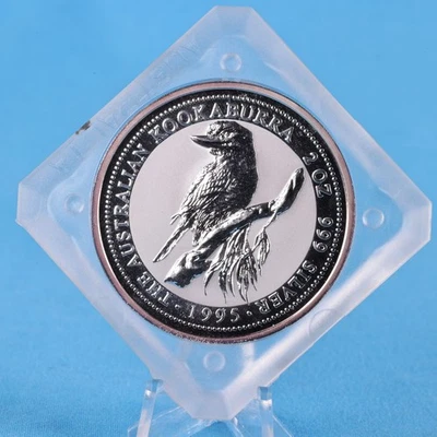 Australien 2 $ 1995  Kookaburra   2 Oz Silber 999  BU - Bild 1 von 2