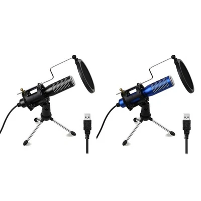 USB Condenser Microphone Tripod Filter for Streaming Podcast Studio Recording - Image 1 of 4