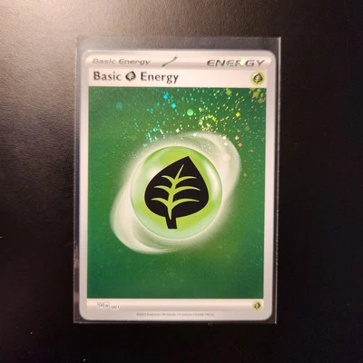 Basic Grass Energy (Cosmos Holo) 001 Sv01: Scarlet & Violet Base Set Holo - Image 1 of 3