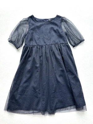 H&M Girls Dark blue With Glitter Kids Dress Size 8 - Image 1 of 4
