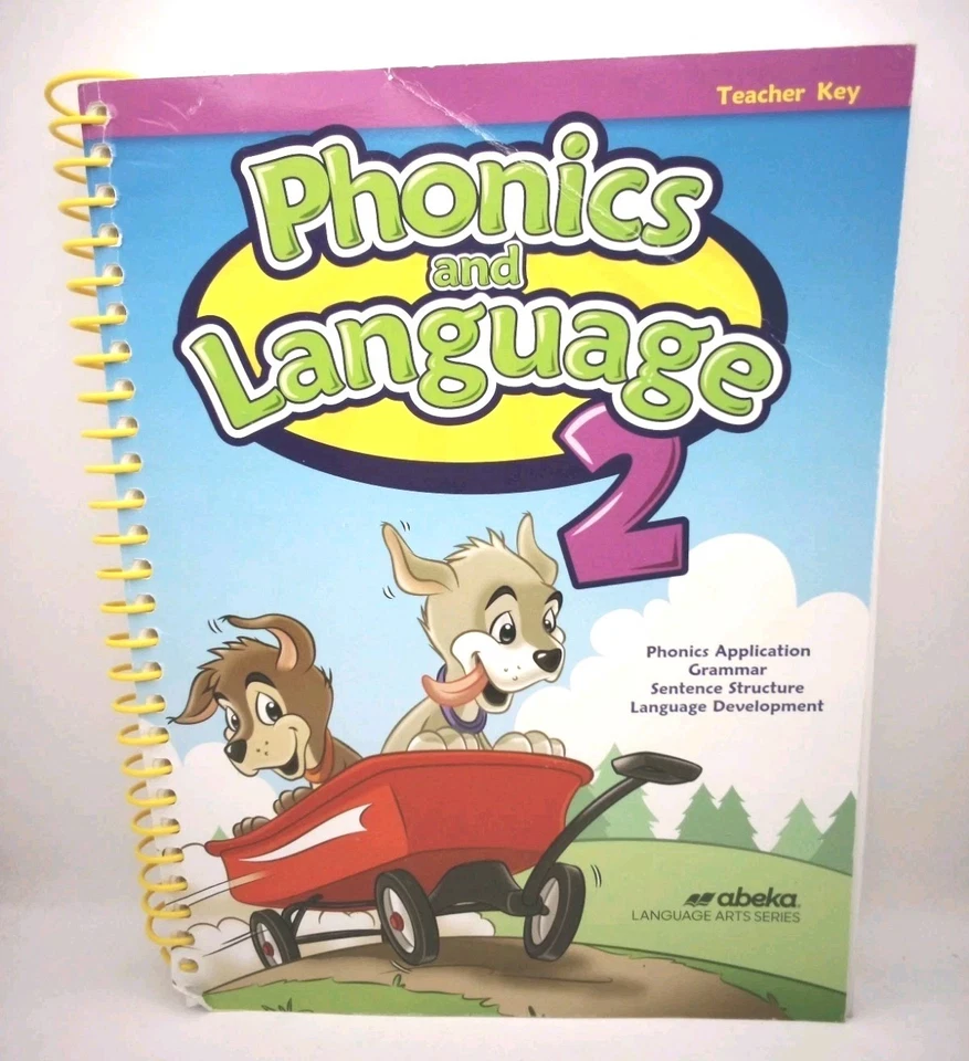 Abeka Phonics and Language 2 Teacher Key Spiral Bound - Image 1 of 4