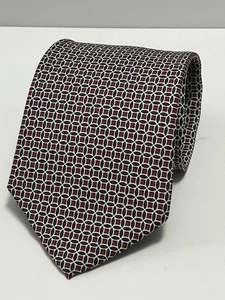 Lauren Ralph Lauren mehrfarbige geometrische Krawatte aus 100 % Seide USA 3,75” x 56” - Bild 1 von 6