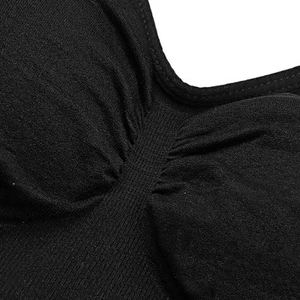 (BlackXL)Breastfeeding Top Maternity Nursing Tank Top Seamless Cotton Breas XO - Picture 1 of 10