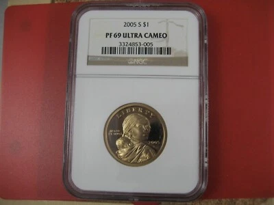 2005 S SACAGAWEA DOLLAR PR-69 ULTRA CAMEO - Image 1 of 2