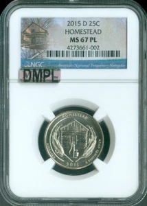 2015 D Homestead Quarter NGC MS67 MAC DMPL . - Picture 1 of 2