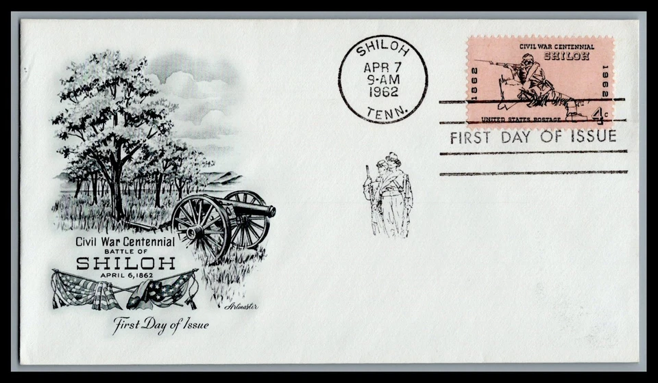 US FDC # 1179 4c Battle of Shiloh  Artmaster  1962, 9K847 - Image 1 of 1