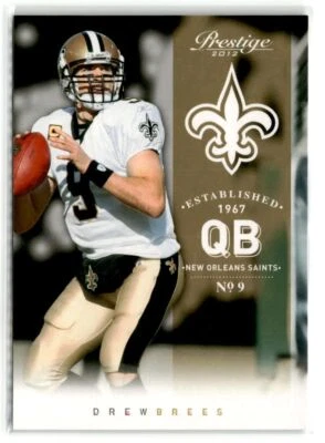 2012 Panini Prestige Football  #114 Drew Brees  New Orleans Saints - Image 1 of 2