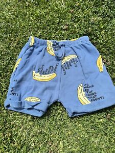 RARE Bonds Originals Blue Banana Roomies Shorts Size 1