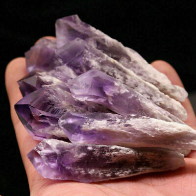 Natural Purple Amethyst Quartz Geode Druzy Cr...