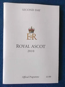 Royal Ascot Programme / Racecard - 2010 - Second Day - Picture 1 of 1