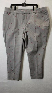 Worthington Damen 22W Hose knöchellang süß geblümt kariert 44x26 - Bild 1 von 9