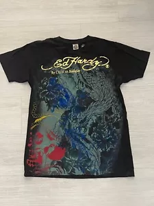Ed Hardy de Christian Audigier Hombres Especialidad Camiseta Tatuaje NUEVA RARA M - Imagen 1 de 8