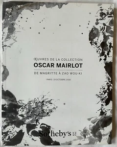 Oscar Mairlot Paris October 19, 2018 Sotheby’s Catalog (French Language) - Picture 1 of 12