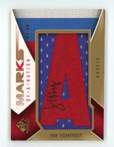 2009-10 UD SP Game Used Ivan Vishnevskiy Marks of a Nation Auto 43/50