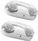 2PCS-PACK LED Outdoor Emergency Light with Battery Backup, UL Listed, IP65 