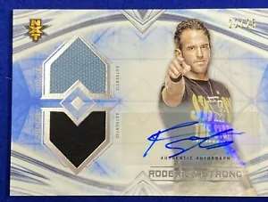 2020 Topps WWE Undisputed RODRICK STRONG Autograph DUAL MAT SHIRT RELIC 22/25 - Picture 1 of 1