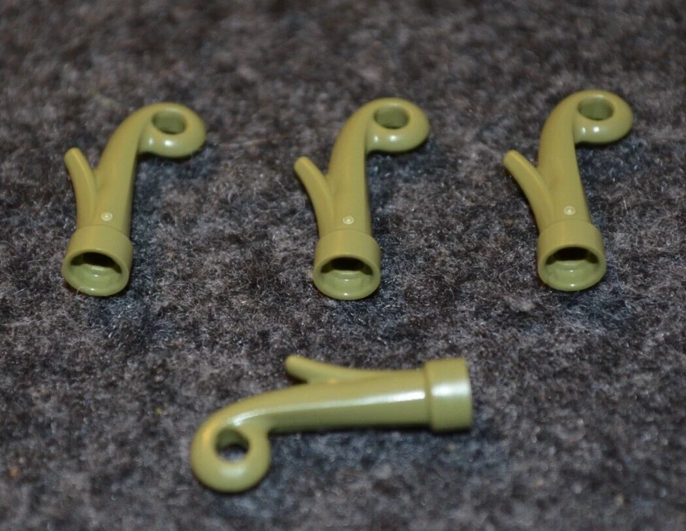 (4) 1 x 1 x 3 оливковый зеленый травы с 3,2 трубки растительности кирпичики ~ новый Lego детали - Изображение 1 из 1