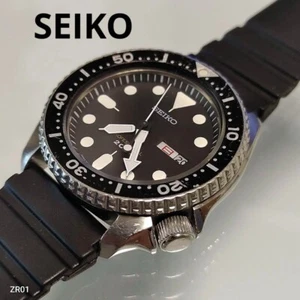Vintage Seiko Professional Diver's 7C43-7010 Uhr schwarz läuft gut - Bild 1 von 10