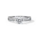 Promise Love 1.24Ct Round Simulated Diamond 14k White Gold Women Engagement Ring