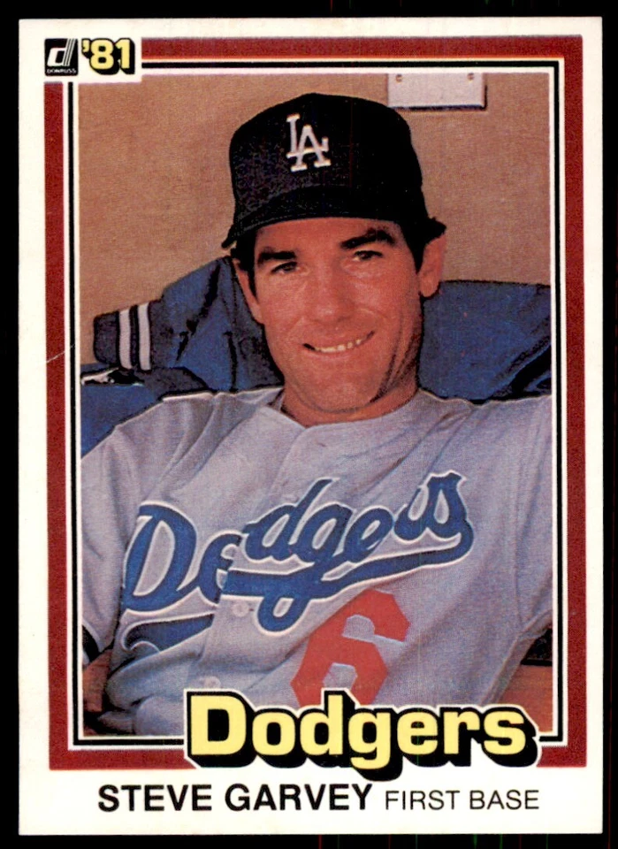 1981 Donruss Baseball Card Steve Garvey Los Angeles Dodgers #56 - Image 1 of 2
