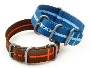 CORREA RELOJ NYLON FUERTE MILITAR NYM IMPERMEABLE RESISTENTE 18 20 22 EE. UU. - Imagen 1 de 11