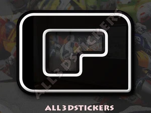 3D Stickers Resin Domed LETTER Q - Color Black - 25 mm(1 inch) Adhesive Decal - Bild 1 von 1