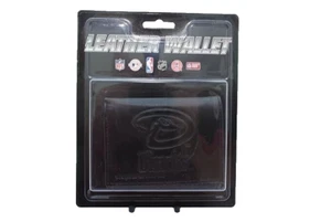 MLB Arizona Diamondback Embossed Genuine Black Leather Wallet Bill Tri-Fold XMAS - Picture 1 of 5