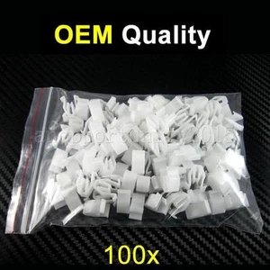 SET OF 100 For GM CHEVY 05-09 Equinox Front Grille Moulding Trim Retaining Clips - Foto 1 di 2