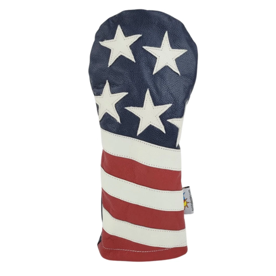 Sunfish Leather driver golf club headcover USA American flag Liberty - Image 1 of 1