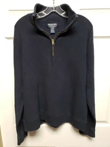 Polo Jeans Co By Ralph Lauren Hombres Suéter Talla Pequeña XL Azul Marino Parte Cremallera   - Imagen 1 de 12