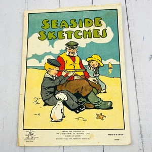Vintage Seaside Sketches Slate Book Valentine’s c1930s Drawing Copy Art Book - Picture 1 of 11