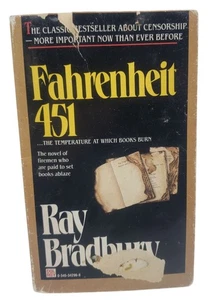 Fahrenheit 451 Ray Bradbury Paperback 1991 Movie Tie In - Foto 1 di 11