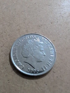 2005 Cayman Islands 25 Cents Sailing Ship - Picture 1 of 2