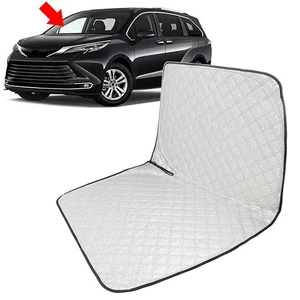 Car Foldable Windshield Sun Shade Visor Custom For Toyota Sienna Mini Van 11-20 - Picture 1 of 18