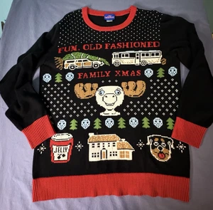 National Lampoon Christmas Vacation Griswold Family Sweater Long Sleeve Size L - Picture 1 of 7