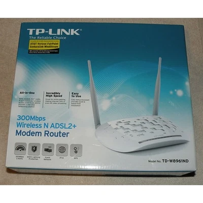 TP-LINK 300Mbps Wireless N ADSL2+ Modem Router Model No. TD-W8961ND - Image 1 of 2