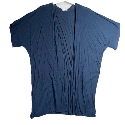 Chic Soul Navy Blue Kimono Over piece Sheer Open Front Flowy Plus Size 2x - Image 1 of 4