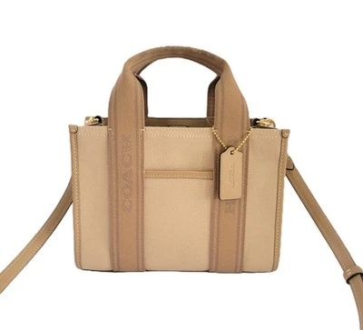 Coach CAK94 Smith Tote 24 Crossbody Handbag Dark Natural Multi - Image 1 of 4