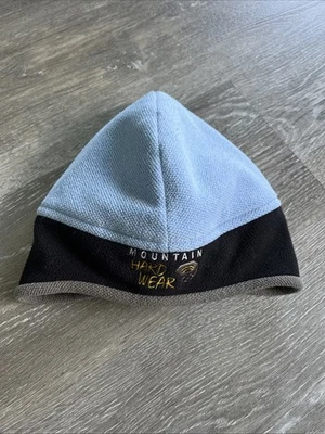 Mountain Hardwear GORE Windstopper Polartec Fleece Beanie Hat BLUE & BLACK SMALL - Image 1 of 4