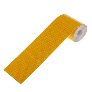 New 3M Reflective Safety Warning Conspicuity Tape Film Sticker (Golden Yellow) - Picture 1 of 4