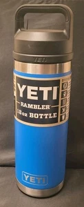 YETI Rambler 18oz Water Bottle with Chug Cap Camp Big Wave Blue Brand New - Picture 1 of 17
