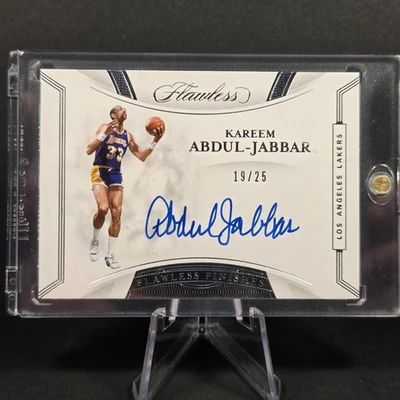 2019 Flawless Карим Абдул-Джаббар с безупречной отделкой с автографом 19/25 #FF-KAJ NM/MT - Изображение 1 из 4