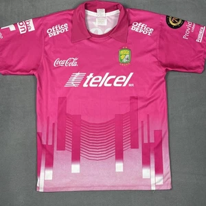 Camiseta deportiva de fútbol Leon para hombre adulto rosa Telcel Coca Cola patrocinador 15 - Imagen 1 de 12