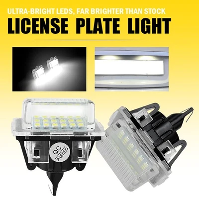2x LED License Plate Light Tag Lights for Mercedes Benz W204 W212 S212 W221 C216 - Image 1 of 4